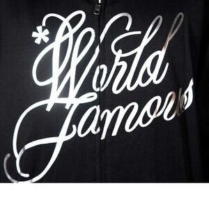 Ecko UNLTD. Track Jacket Size XL World Famous Black Retro Y2K‎